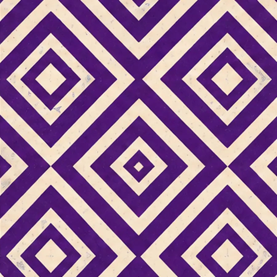 Tissu violet à labyrinthes